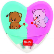 Legami - Evidenziatori 2 In 1 - Forma Di Cuore, Edizione Limitata San Valentino