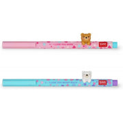 Legami - Set Di 2 Penne Gel Lovely Friends, Edizione Limitata, Inchiostro Azzurro E Viola