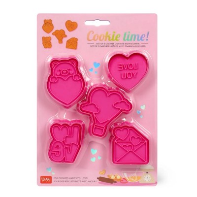 Legami - Set Di 5 Formine Per Biscotti, Cookie Cutters, Adatte Anche Ai Bambini