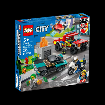 Lego City - Soccorso Antincendio E Inseguimento Della Polizia 60319
