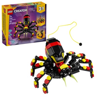 Lego Creator 3 In 1 Animali Selvatici: Ragno Trasformista - Trasformabile In Scorpione E Serpente 31159