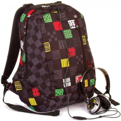Zaino Seven Double Backpack Emo Boy Con Cuffie In Omaggio- Z00012