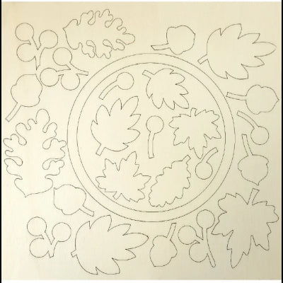 Ghirlanda Leaves In Legno Cm 25x25 Spess. 3 Mm Renkalik