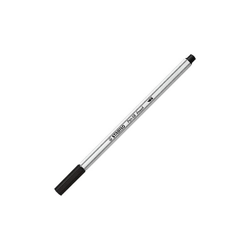 STABILO Pen 68 Brush Arty – Blister da 12 Pennarelli Brush a Colori Assortiti