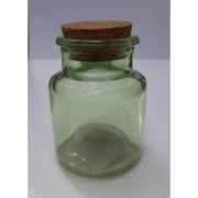 Barattolino Vetro Colorato Con Tappo Sughero – Verde
