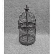 Gabbia Tonda In Metallo Naturale