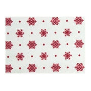 Feltro Stampato “fiocco” – Latte/rosso – Renkalik