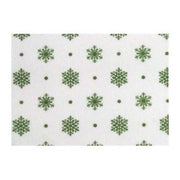 Feltro Stampato “fiocco” – Latte/verde – Renkalik