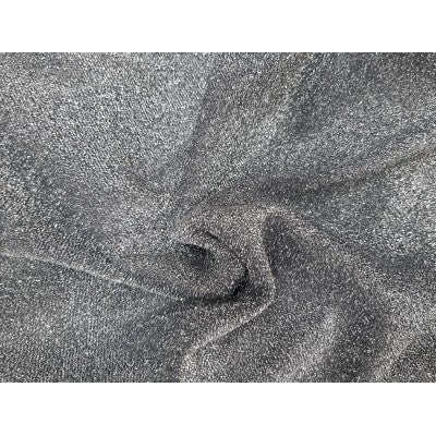 Jersey Lurex Glitter – Grigio Antracite – 170 X 50 Cm