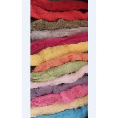 Nastro Lana Cardata - Colori Assortiti