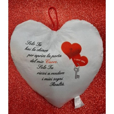 Cuscino Cuore Con Frase D'amore - 1