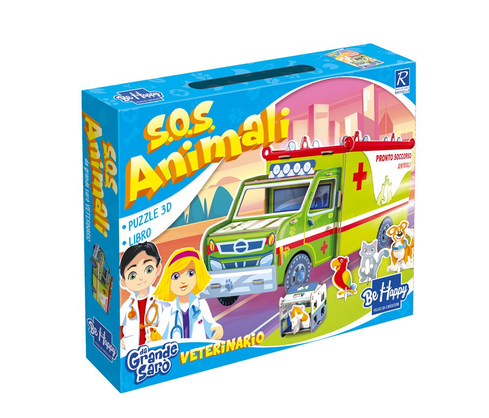S.O.S. Animali, Da Grande Sarò Veterinario, Con Puzzle 3D – Raffaello