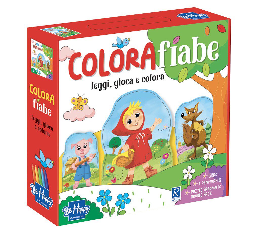 Colora Fiabe, Leggi Gioca E Colora, Con Puzzle – Raffaello