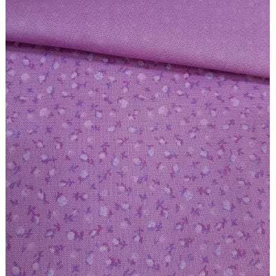 Tessuto Cotone Fantasia – Fiorellini Rosa/lilla