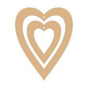 Set Due Cuori Da Appendere