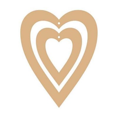 Set Due Cuori Da Appendere