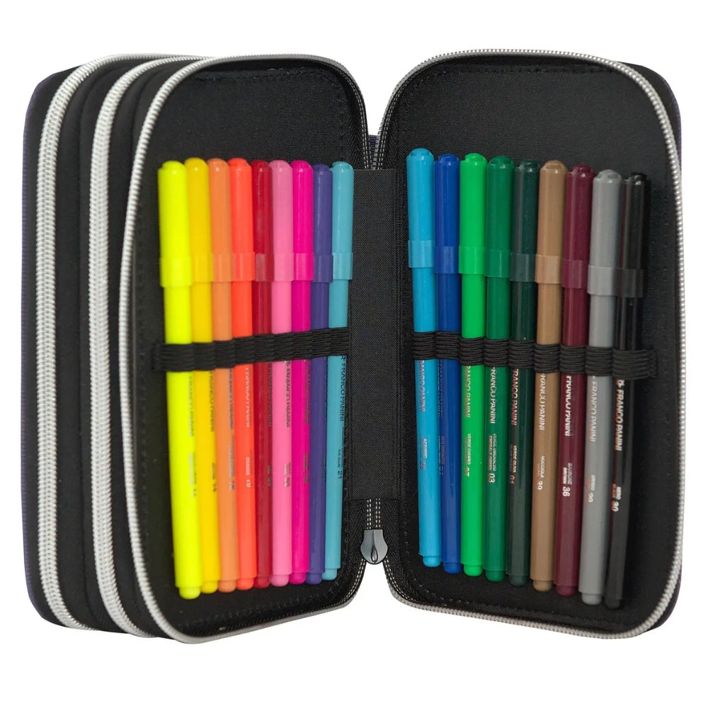 Astuccio 3 Zip Comix WBS Sprayheart Completo – Viola