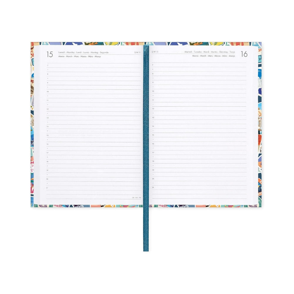 Agenda Giornaliera Medium 16 Mesi Settembre 2026 – Dicembre 2027 Legami Travel Stickers