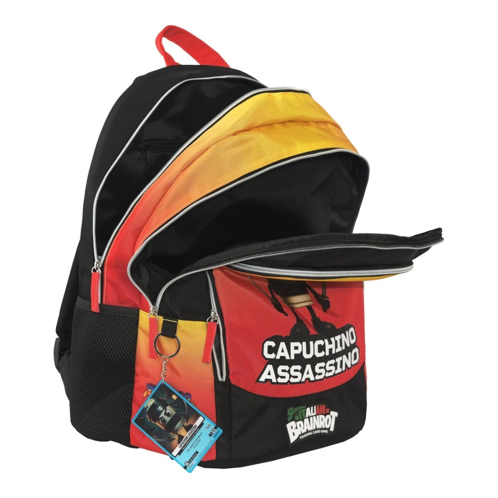 Zaino Organizzato Skifidol Italian Brainrot Capuchino Assassino