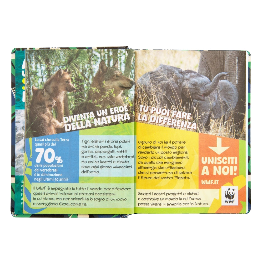 Diario Standard Giornaliero WWF Lupo, Datato 2025-2026, 12 Mesi - Franco Cosimo Panini