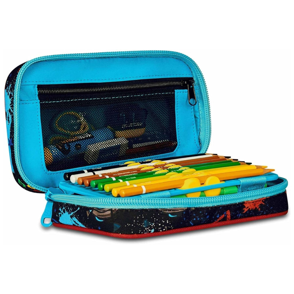 Astuccio Completo 1 Zip Sj Gang Speed Pad New - Game Led Boy - Azzurro/Rosso