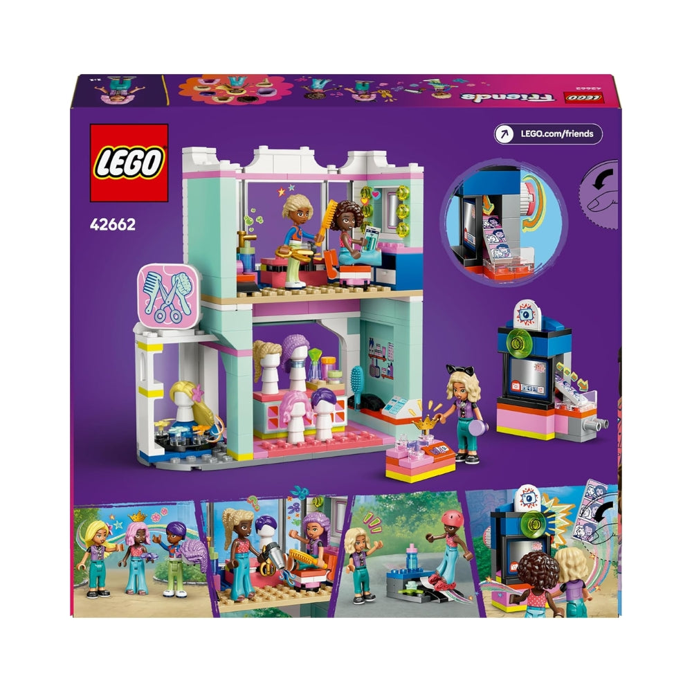 LEGO Friends Parrucchiere e Negozio di Accessori, Salone Giocattolo con 3 Personaggi, Giochi Creativi per lo Sviluppo delle Abilità Sociali per Bambine da 7 Anni, Idea Regalo di Compleanno 42662