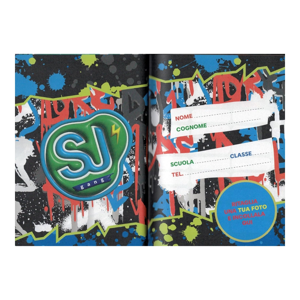 Diario Standard Giornaliero SJ Gang Boy, Datato 2025-2026, 10 Mesi - Fantasie Assortite