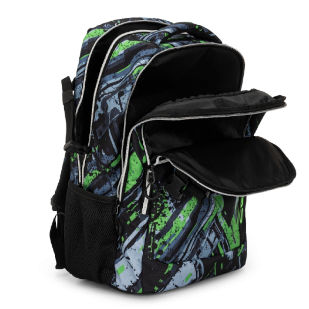 Zaino Organizzato Comix WBS Scratch – Verde/Nero