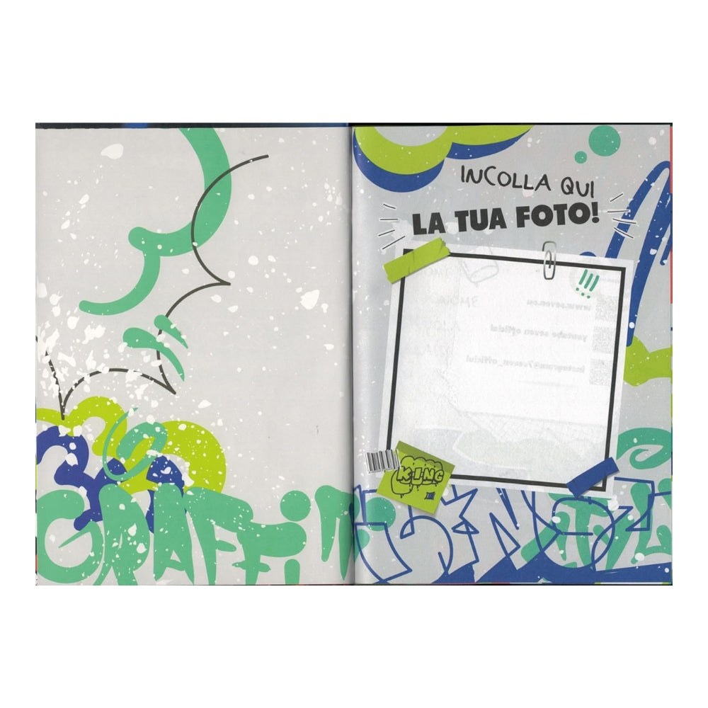 Diario Standard Giornaliero Seven Boy, Datato 2025/2026, 12 Mesi - Fantasie Assortite