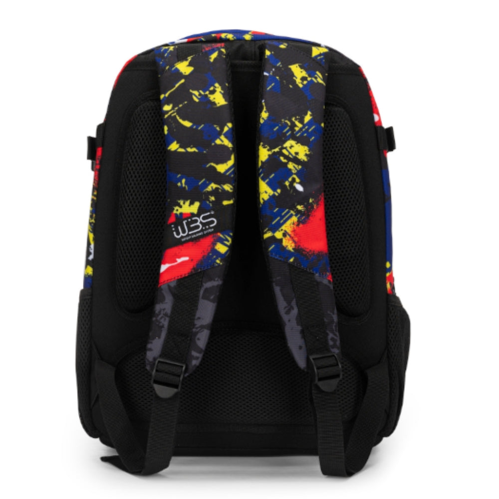 Zaino Organizzato Comix WBS Skull – Nero/Rosso