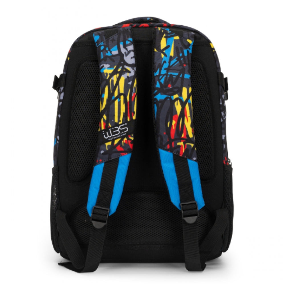 Zaino Organizzato Comix WBS Graffiti – Nero/Blu