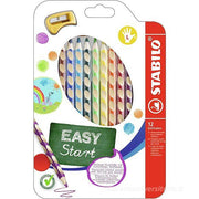 STABILO EASYcolors – Astuccio da 12 Matite Colorate Ergonomiche per Mancini con Temperino