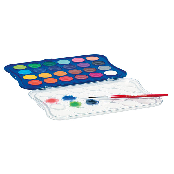 Pastiglie Acquerelli Giotto - 24 colori assortiti