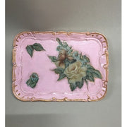 Vassoio Da Tè Decorato Con Decoupage