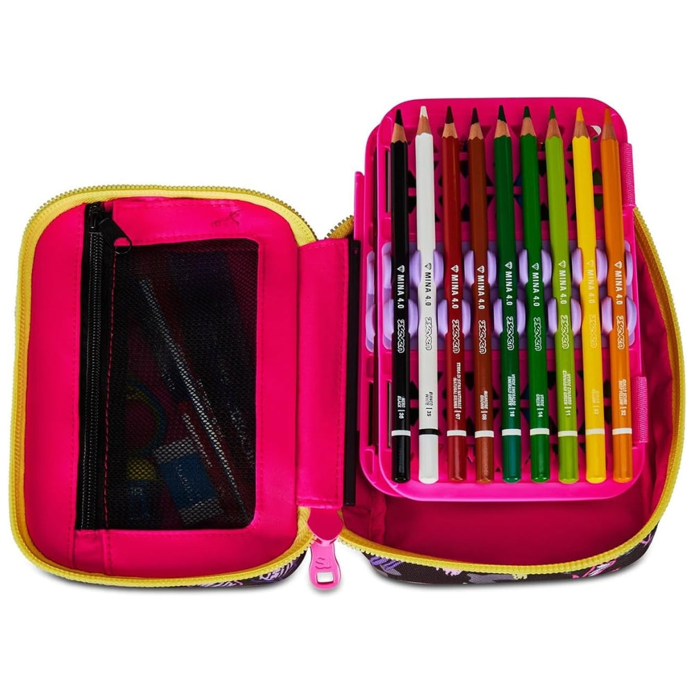 Astuccio Completo 1 Zip Sj Gang Speed Pad New - Game Led Girl - Fucsia/Rosa