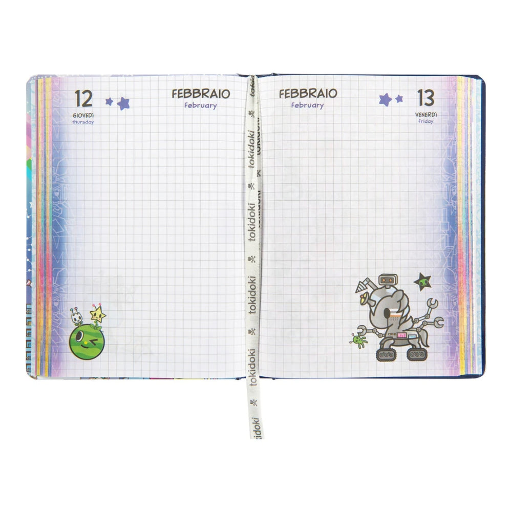 Diario Standard Giornaliero Toki Doki, Datato 2025/2026, 12 Mesi - Franco Cosimo Panini