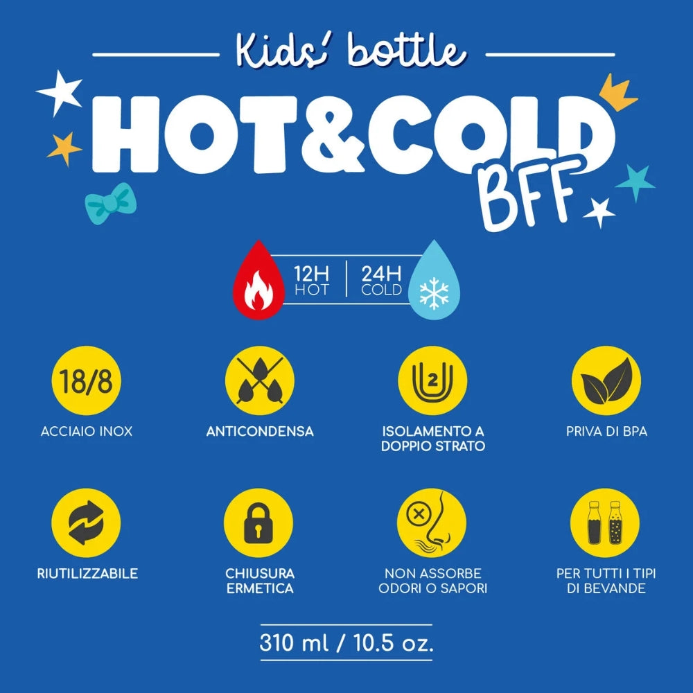Borraccia Termica per Bambini 310ml - Hot&Cold BFF Penguin - Legami