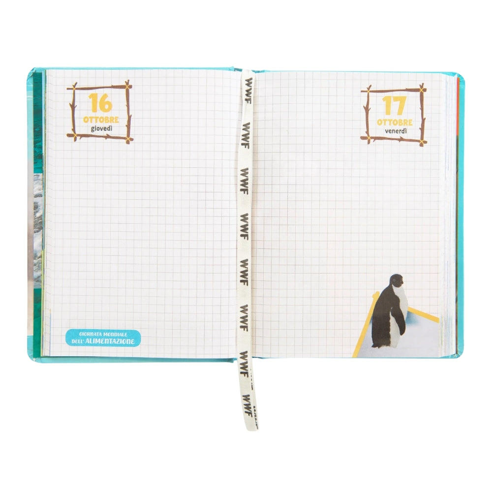 Diario Standard Giornaliero WWF Orso, Datato 2025-2026, 12 Mesi - Franco Cosimo Panini