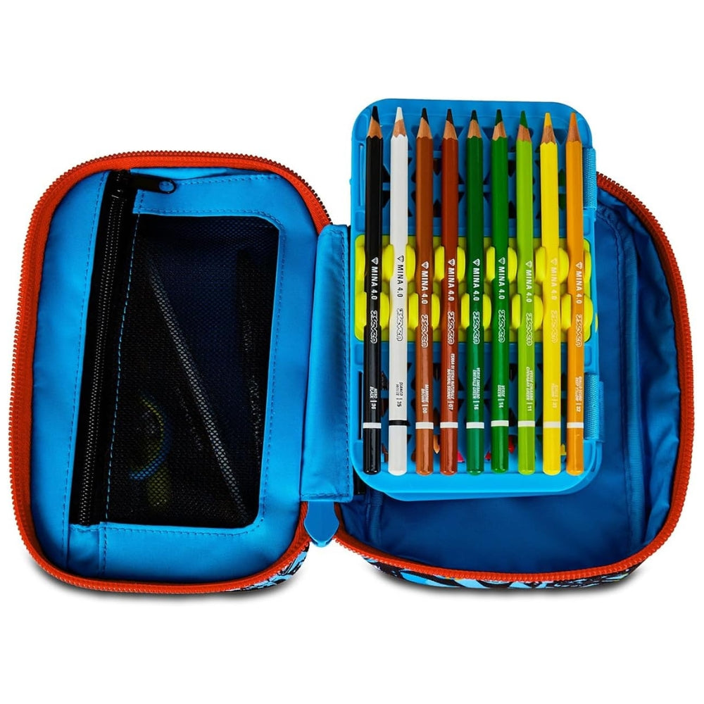 Astuccio Completo 1 Zip Sj Gang Speed Pad New - Fantasys Boy – Blu/Rosso