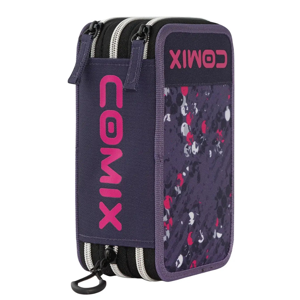 Astuccio 3 Zip Comix WBS Point Completo – Prugna