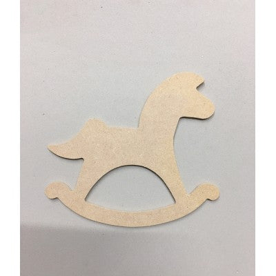 Sagoma Cavallo A Dondolo In Mdf
