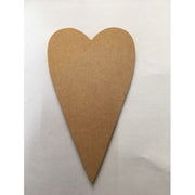 Sagoma Cuore Allungato In Mdf