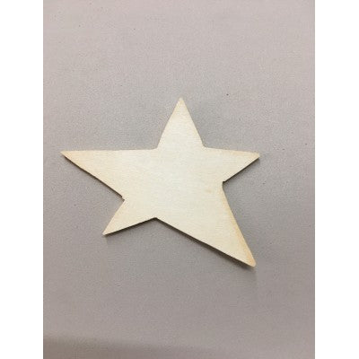 Sagoma Stella Asimmetrica In Legno