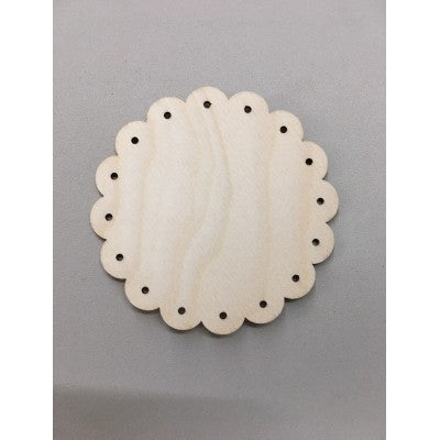 Base Tonda Festone In Legno