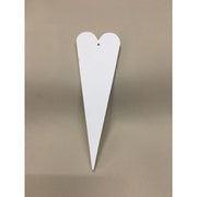 Cuore Allungato In Legno Bianco