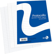 fogli protocollo risma da 200, gr 60, righe uso bollo