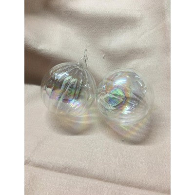 Set 2 Palline Effetto Bolla Di Sapone Rigata