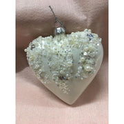 Pallina Bianca Lucida Con Perline