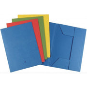 20 Cartelline Tre Lembi Buffetti, Cartoncino 250 G/mq, 34,5x25 Cm - Colore Blu