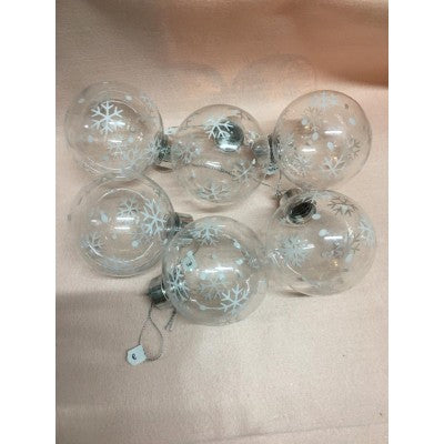 Set 6 Palline Trasparenti